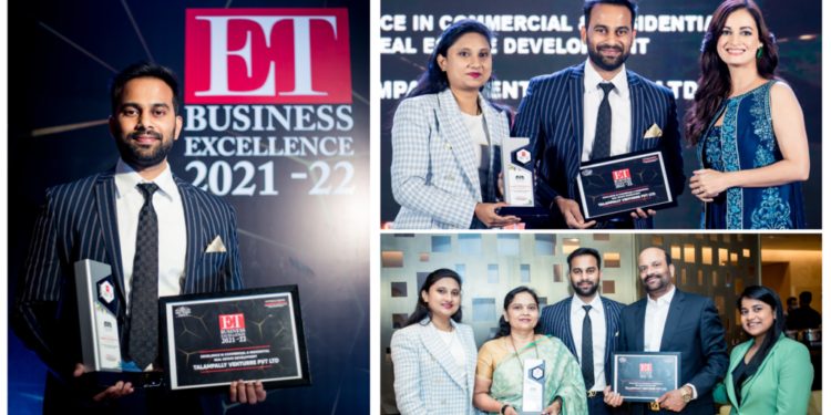 Akash Talampally Receives ET Excellence Award for Commercial & Residential Real Estate Development