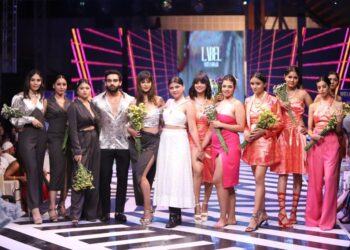 Nitya Chaudhary launching her Label Nitya Singh and showcasing her clothes at a fashion show